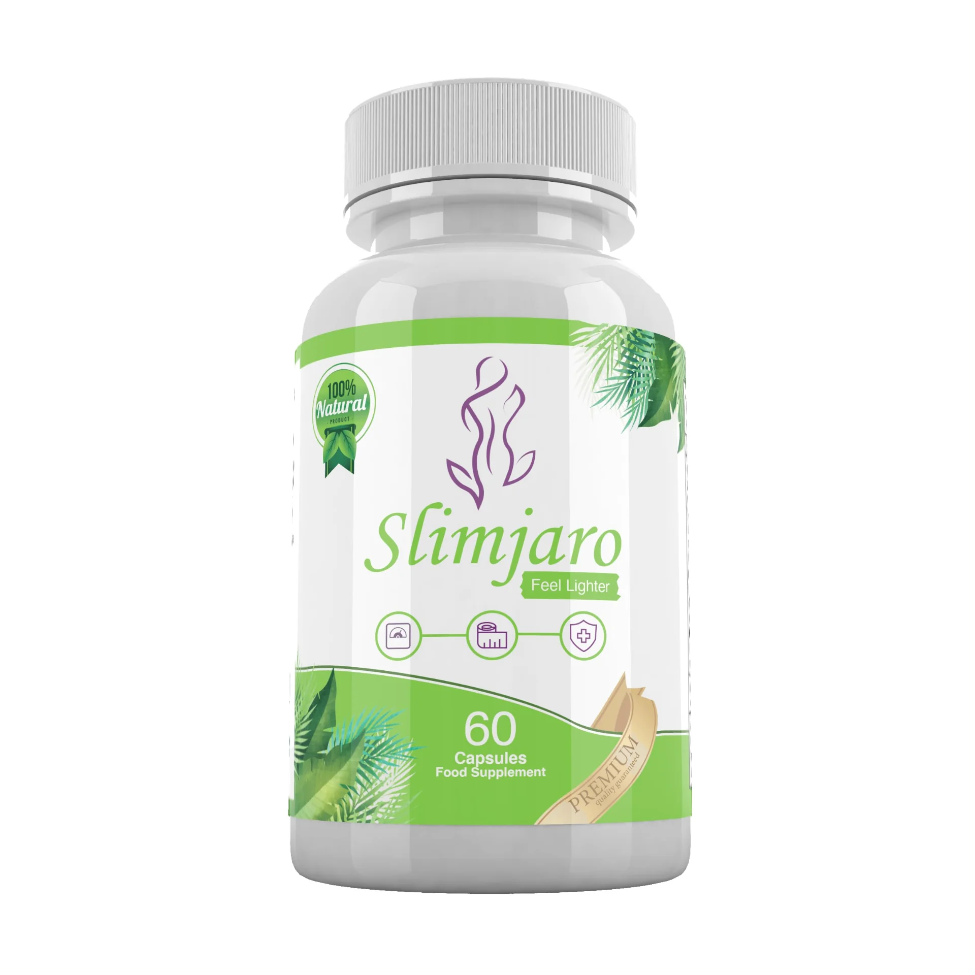 Slimjaro 60-capsule bottle — natural anti-inflammatory weight loss supplement